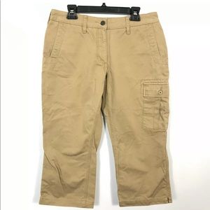 Mountain Khakis Cargo Capri Women's Size 6 Tan